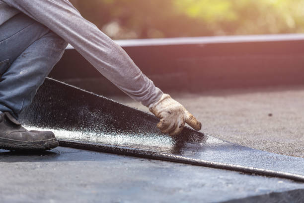 Professional Vapor Barrier Installation technician working in Sodus Point, NY